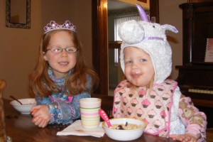 Look who joined me for breakfast a few weeks ago... a lovely princess and a cute unicorn!